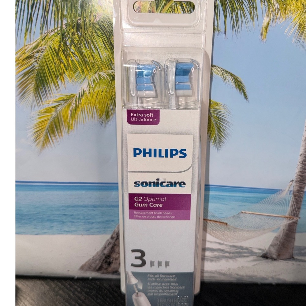 Philips Sonicare G2 Optimal Gum Care Replacement Brush Heads 3-Pack HX9033/65